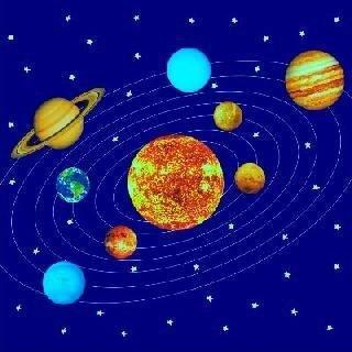 Планеты Солнечной системы. Набор светящихся наклеек.
