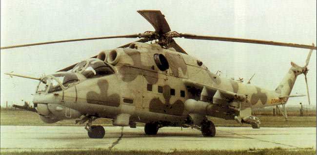 Вертолеты МИ-24 с хранения