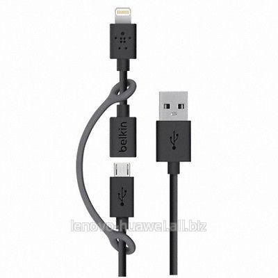 Кабель Belkin 0.9 m  micro USB + Adapter Черный