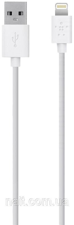 Кабель Belkin Lightning 1.2m для iPhone 5, iPad, iPod белый