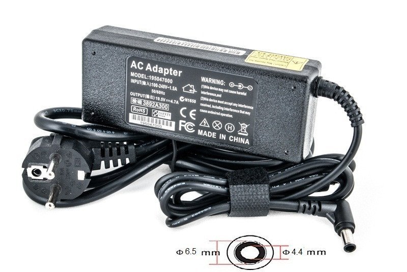 Блок питания для ноутбуков PowerPlant SONY 220V, 19.5V 92W 4.74A (6.5*4.4) SO92G6544