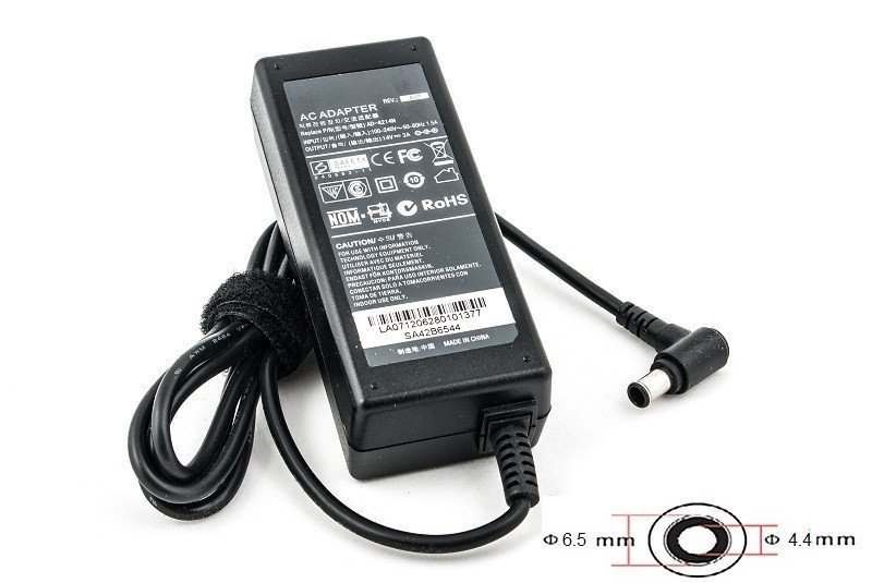 Блок питания для ноутбуков PowerPlant SAMSUNG 220V, 42W: 14V 3A (6.5*4.4mm) SA42B6544