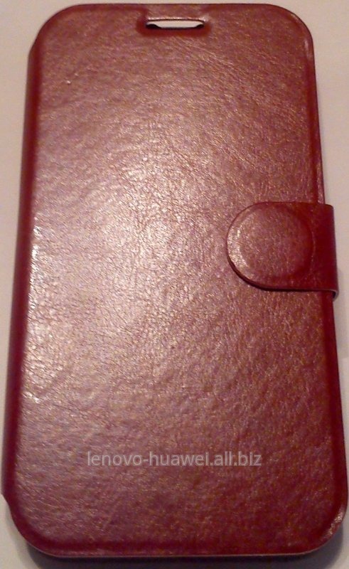 Чехол книжка для Lenovo A850 Brown