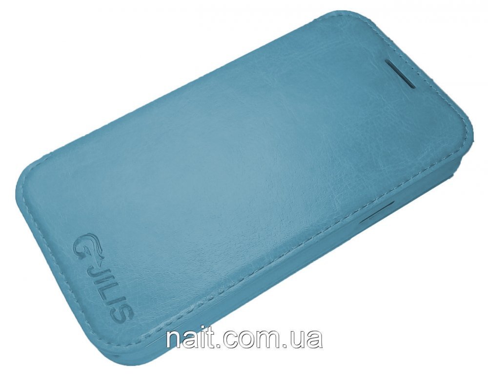 Чехол-книжка Jilis для Samsung I9200 голубой