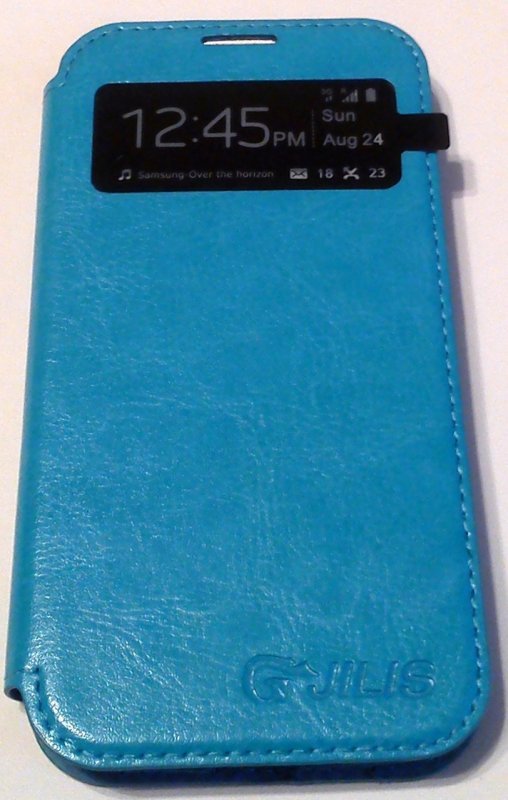 Чехол книжка Jilis для Samsung i9500 Голубой