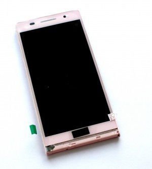 Дисплей Huawei P6 with touchscreen (frame) pink
