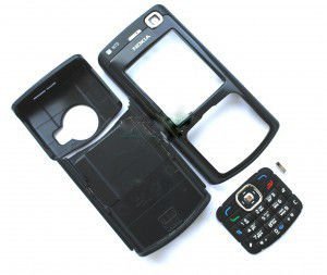 Корпус Nokia N70 black high copy полный комплект+кнопки