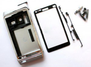 Корпус Nokia N8-00 silver high copy полный комплект