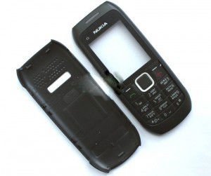 Корпус Nokia C1-00 black high copy полный комплект+кнопки