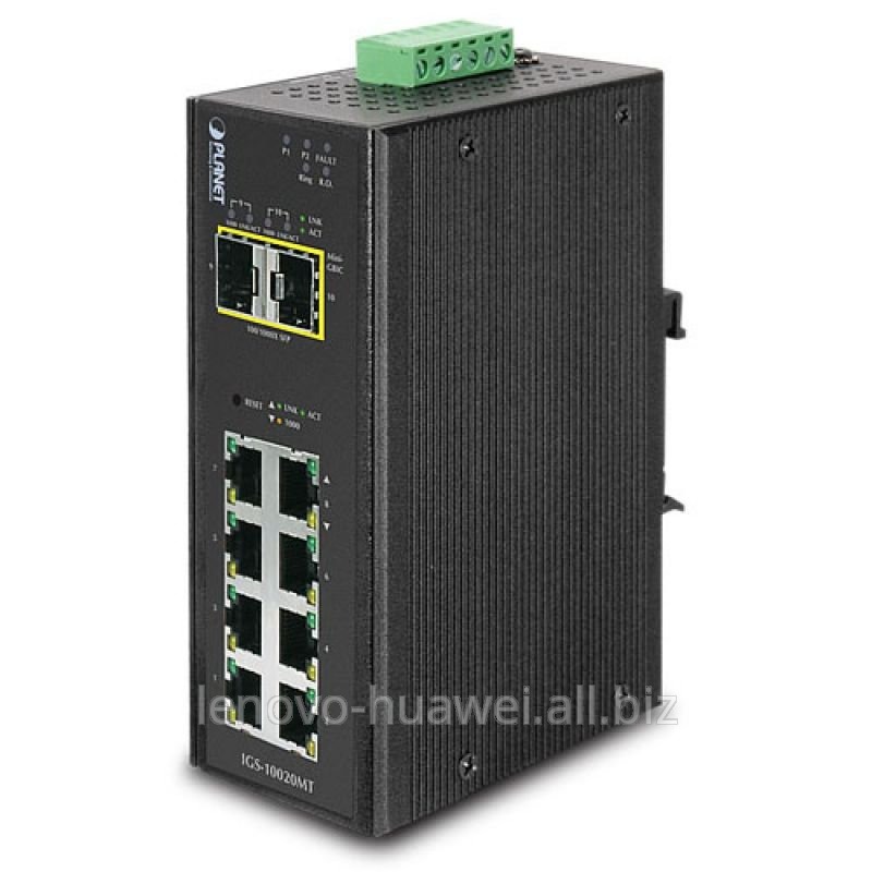 Управляемый промышленный коммутатор Planet IGS-10020MT (8-Port 10/100/1000T + 2 100/1000X SFP) Управляемый промышленный коммутатор Planet IGS-10020MT (8-Port 10/100/1000T + 2 100/1000X SFP)
