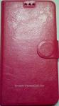 Чехол книжка для Huawei G616 Малиновый