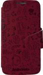 Чехол-книжка для Lenovo A390 бордовый