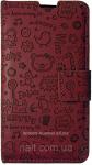 Чехол-книжка NAIT для Lenovo P780 бордовый