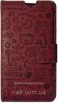 Чехол-книжка NAIT для Lenovo S860 бордовый