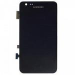 Дисплей Samsung i9100 с черным тачскрином и корпусной рамкой