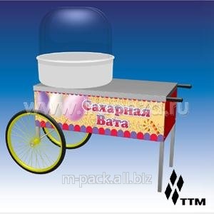 Тележка для аппарата сахарной ваты, столешница, 2 колеса
