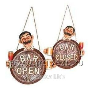 Вывеска BAR OPEN/CLOSED (БАР ОТКРЫТО/ЗАКРЫТО) L 29,21см w 10,16см h