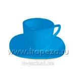 Чашка 190мл чайная + блюдце Gloria, голубой
