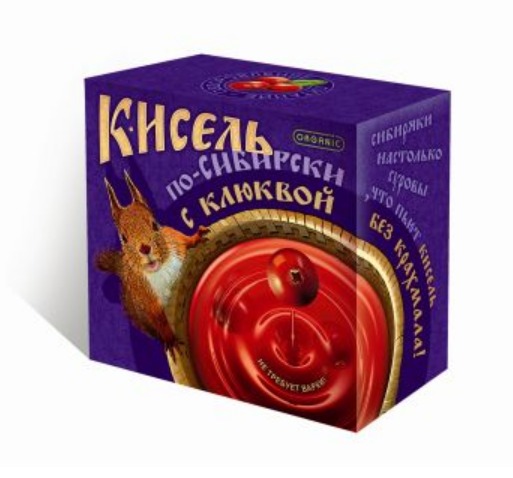 Кисель овсяно-льняной по-Сибирски с клюквой