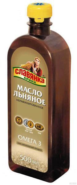 Масло льняное Славянка Арина 0,5 л