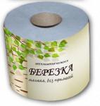 Однослойная туалетная бумага Березка