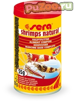 Sera shrimps natural - корм сера шримпс натурал для креветок в пресноводных и морских аквариумах