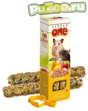 Little One Sticks - палочки с фруктами и орехами для хомяков, мышей и песчанок