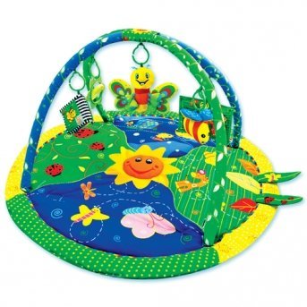 Предмет игрового обихода коврик Цветущий сад, игровые дуги, 5 игрушек