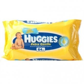 Салфетки влажные HUGGIES EXTRA GENTLE 64 шт.