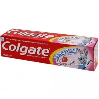 Паста зубная COLGATE Доктор заяц Вкус клубники, 50 мл