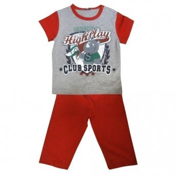 Пижама Club Sports короткий рукав, с бриджами, 100% хлопок, для мальчика Zeyland