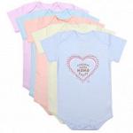 Боди Детские мысли Лео, короткий рукав, пастель, интерлок