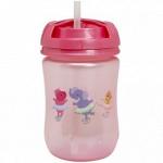 Чашка-поильник DR. BROWN&apos;S с трубочкой, 270 мл, розовая, с 12 месяцев