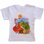 Футболка, короткий рукав, рибана Мои первые сказки Лео