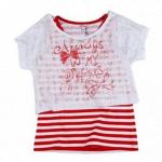 Футболка West girl Deep West Zeyland, для девочки, хлопок 98%, лайкра 2%