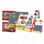 Игрушка пластм. ИГРАЕМ ВМЕСТЕ "Двусторонняя магнитная доска DISNEY Тачки", с буквами и цифрами