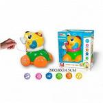 Игрушка пластм. каталка "Пес Гав-Гав", свет, звук, S+S TOYS