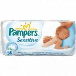 Салфетки влажные PAMPERS Sensitive Сменный блок 56 шт.