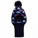 Шапка-шлем Машинки Shapochka вязаная, подклад флис, 70% акрил, 30% шерсть, для мальчика