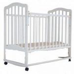 Кроватка детская ЛАУРА "Лаура-6" 120*60 классическая, колесо-качалка