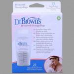 Пакеты DR.BROWN&apos;S для хранения грудного молока 180 мл. - 25 шт.