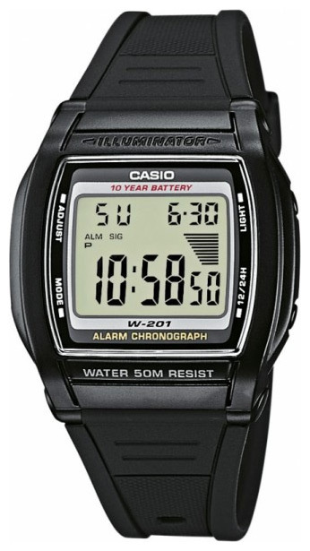 Часы наручные Casio W-201-1A