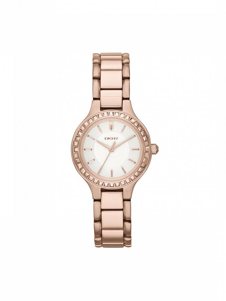 Часы наручные DKNY Chambers Rose Gold-Tone Watch with Glitz