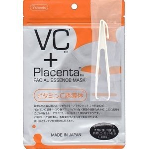 МаскаJapan Gals  С Плацентой И Витамином C Facial Essence Mask 7 Шт