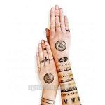 Флеш тату 21х15 см золото, серебро, бронза