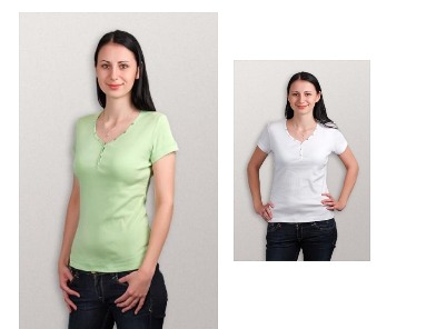 Женская футболка трикотажная с короткими рукавами артикул 211155RU