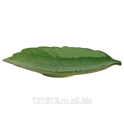 Блюдо листок 30см * 17,5см Киото Грин/4/ 22126A/PT555
