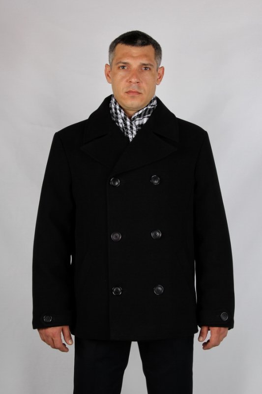 Пальто утепленное кашемир черный mpu-0005