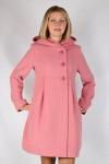 Пальто демисезонное кашемир розовый p-7168