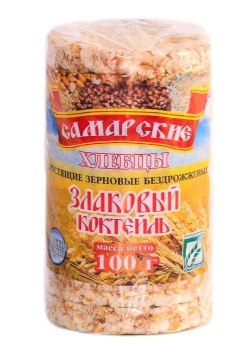 Хлебцы Самарские круглые Злаковый коктейль